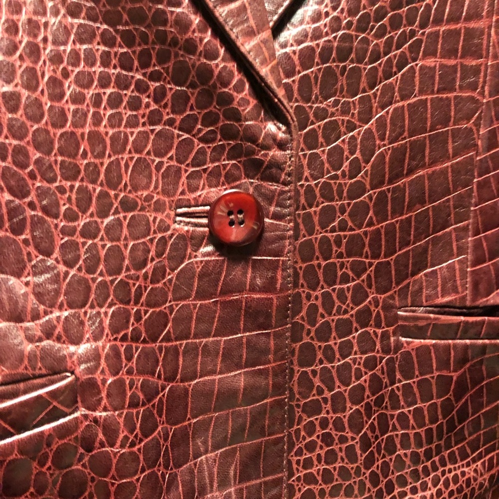 Women’s Reilly Olmes Leather Blazer Jacket Size 6